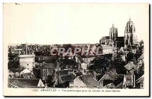 Ansichtskarte AK Argentan Vue panoramique prise du Clocher de Saint Martin