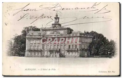 Cartes postales Alencon L hotel de ville