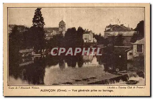 Cartes postales Alencon (Orne) Vue generale prise au barrage