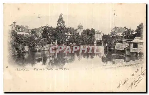 Cartes postales Alencon Vue sur la Sarthe Nd Phot