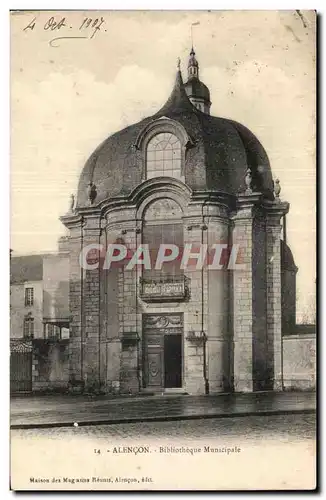 Cartes postales Alencon Bibliotheque Municipale library