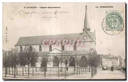 Cartes postales Alencon L Eglise Saint Leonard La Normandie