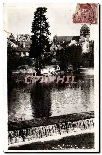 Cartes postales Alencon Notre Dame vue du Pont Neuf