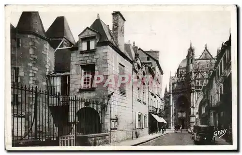 Ansichtskarte AK Alencon Rue Du Bercail Au Fond L Eglise Notre Dame