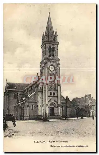 Cartes postales Alencon Eglise de Monsort