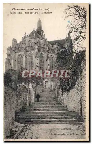 Ansichtskarte AK Chaumont en Vexin Eglise Saint Jean Baptiste
