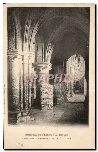 Cartes postales Interieur De L Eglise D Angicourt