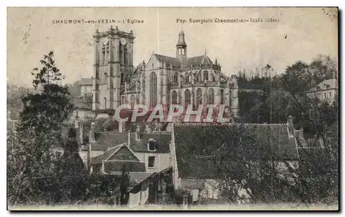 Ansichtskarte AK Chaumont en Vexin L Eglise