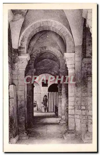 Cartes postales Morienval (Oise) L Eglise Bas cote Nord de la Nef Ancument Eglise Abbatiale de Benedictines