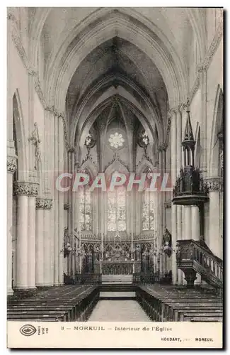 Cartes postales Moreuil Interieur de l Eglise