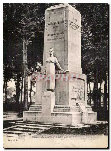 Ansichtskarte AK Senlis (Oise) (Oeuvre du Sculpteur Gaston Dinitrat)