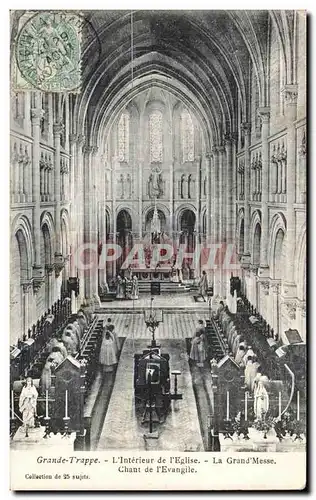 Ansichtskarte AK Grande Trappe L Interieur de l Eglise La Grand Messe Chant de l Evangile