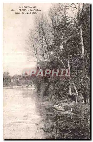 Ansichtskarte AK Flers La Normandie Le Chateau Bords du Grand Etang