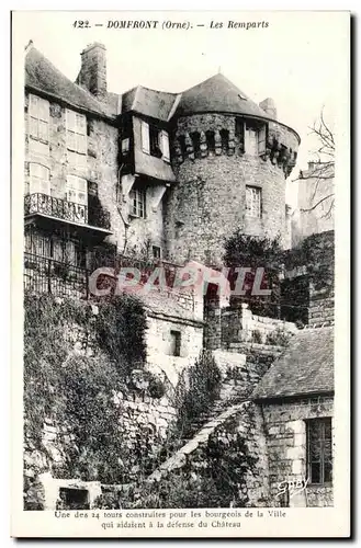 Cartes postales Domfront (Orne) Les Remparts