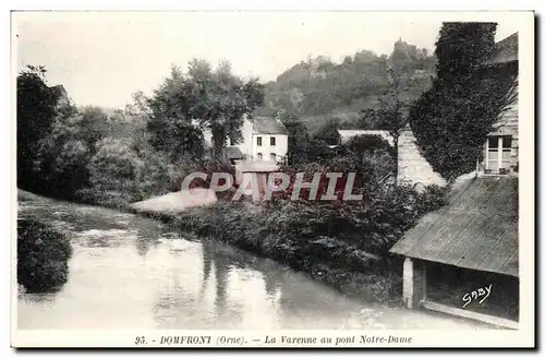 Cartes postales Domfront (Orne) La Varenne au pont Notre Dame