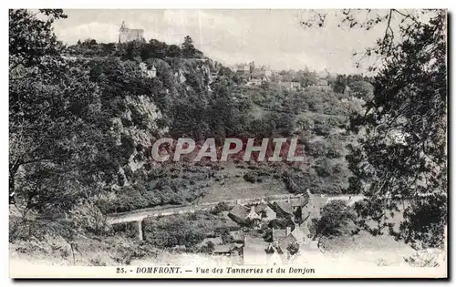 Cartes postales Domfront Vue des Tannerles et du Donjon