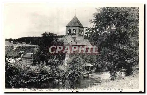 Ansichtskarte AK Domfront (Orne) Eglise Notre Dame sur L Eau