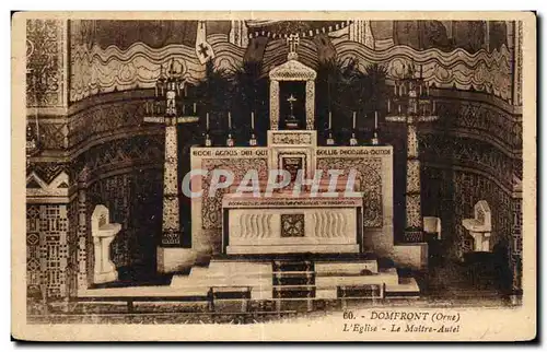 Cartes postales Domfront (Orne) L Eglise Le Maitre Autel