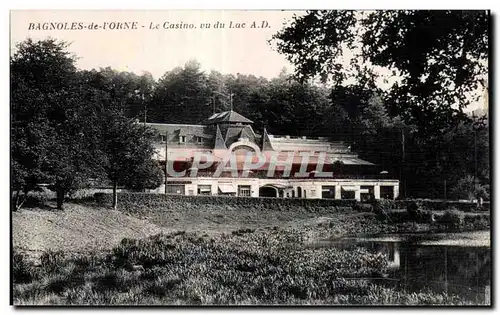 Cartes postales Bagnoles De L orne Le Casino Vu du Lue AD