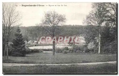 Ansichtskarte AK Bagnoles De L orne Square et Vue du Lac