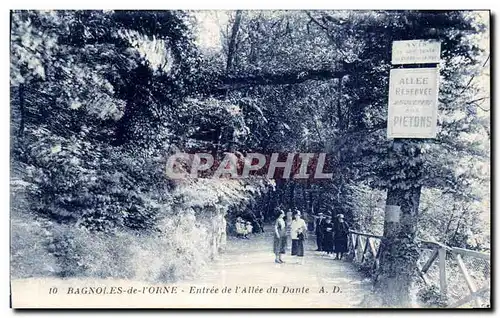 Cartes postales Bagnoles De L orne Entree de l Allee du Dante AD