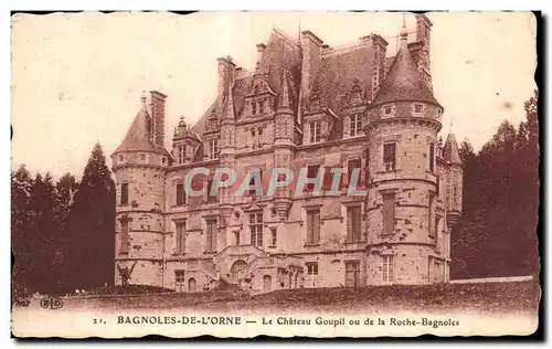 Cartes postales Bagnoles De L Orne Le Chateau Goupll ou de la Roche Bagnoles