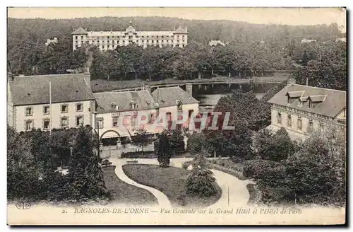 Cartes postales Bagnoles de L Orne Vue Generale sur le Grand Hotel et PHotel de Paris