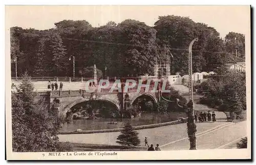 Cartes postales Metz La Grotte de I Esplanade