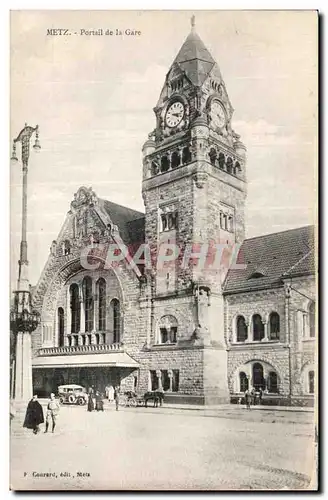 Cartes postales Metz Portail de la Gare