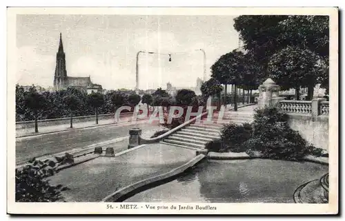 Ansichtskarte AK Metz Vue prise du Jardin Boufflers