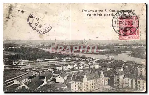 Cartes postales Metz Totalansicht vom St Quentin Vue generale prise du