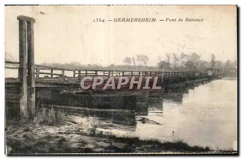 Cartes postales Germersheim Pont de Bateaux