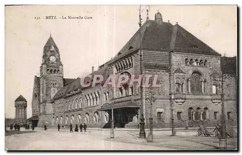 Cartes postales Metz La Nonvelle Gare
