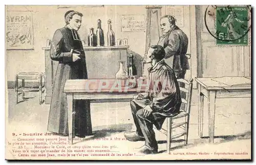 Cartes postales Sourire du Morvan Folklore Costume Cure