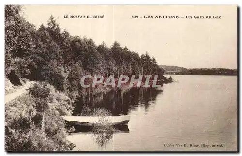 Ansichtskarte AK Le Morvan Illustre Les Settons Un Coin du Lac