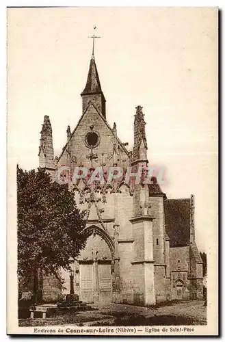 Ansichtskarte AK Nievre Environs de Cosne sur Loire Eglise de Saint Pere