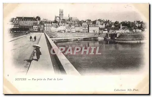 Cartes postales Nevers Vue Prise du Pont de Loire