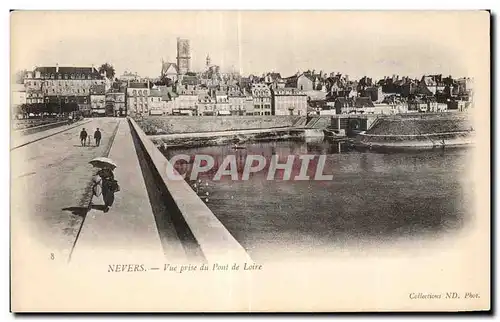 Cartes postales Nevers Vue Prise Du Pont De Loire