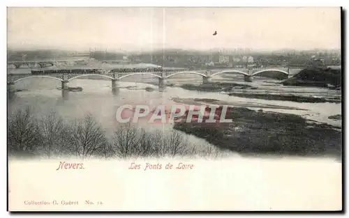 Ansichtskarte AK Nevers Les Ponts de Loire Train