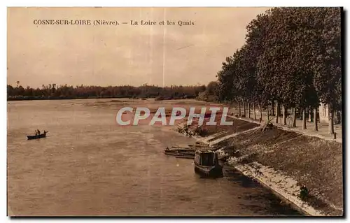 Cartes postales Cosne Sur Loire La loire et Les Quais