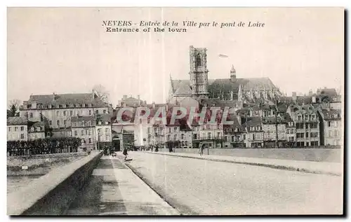 Ansichtskarte AK Nevers Entree de la Ville Par le Pont de Loire