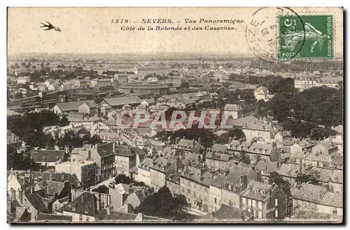 Cartes postales Nevers Vue Panoramique de la Rotonde et des Casernes