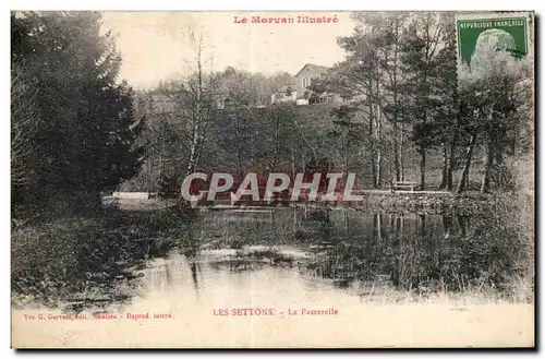 Cartes postales Other Le Morvan Illustre Les Settons La Passerelle