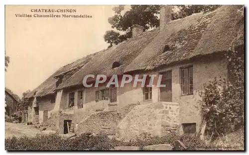 Ansichtskarte AK Chateau Chinon Vieilles Chaumieres Morvandelles