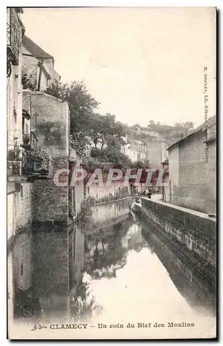 Ansichtskarte AK Clamecy Un coin du Bief des Moulins