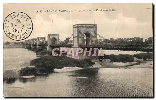 Ansichtskarte AK Other Fourchambault La Loire et le Pont suspendu