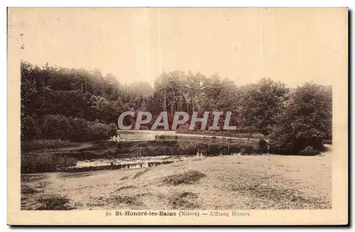 Cartes postales Nievre St Honore les Bains L Etang Honore