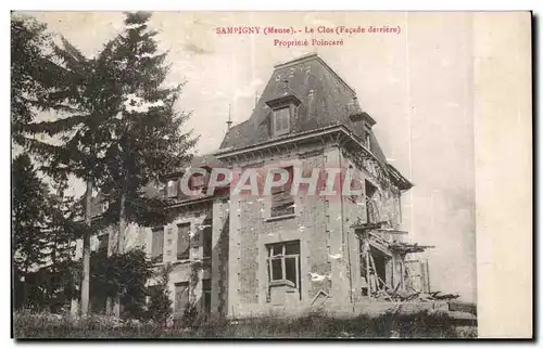 Cartes postales Sampigny (Meuse) Le Clos (Favade derriere) Propriere Poincare