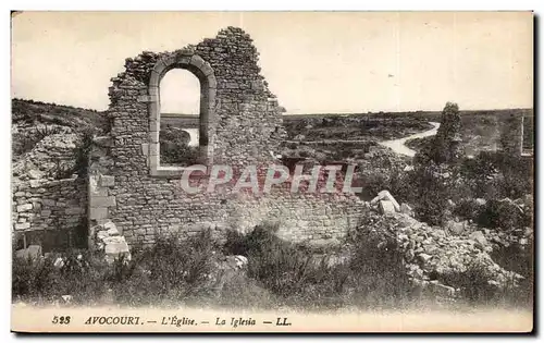 Ansichtskarte AK Avocourt L Eglise