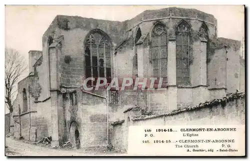 Cartes postales Clermont En Argonne L Eglise Clermont In Argonne The church Revigny